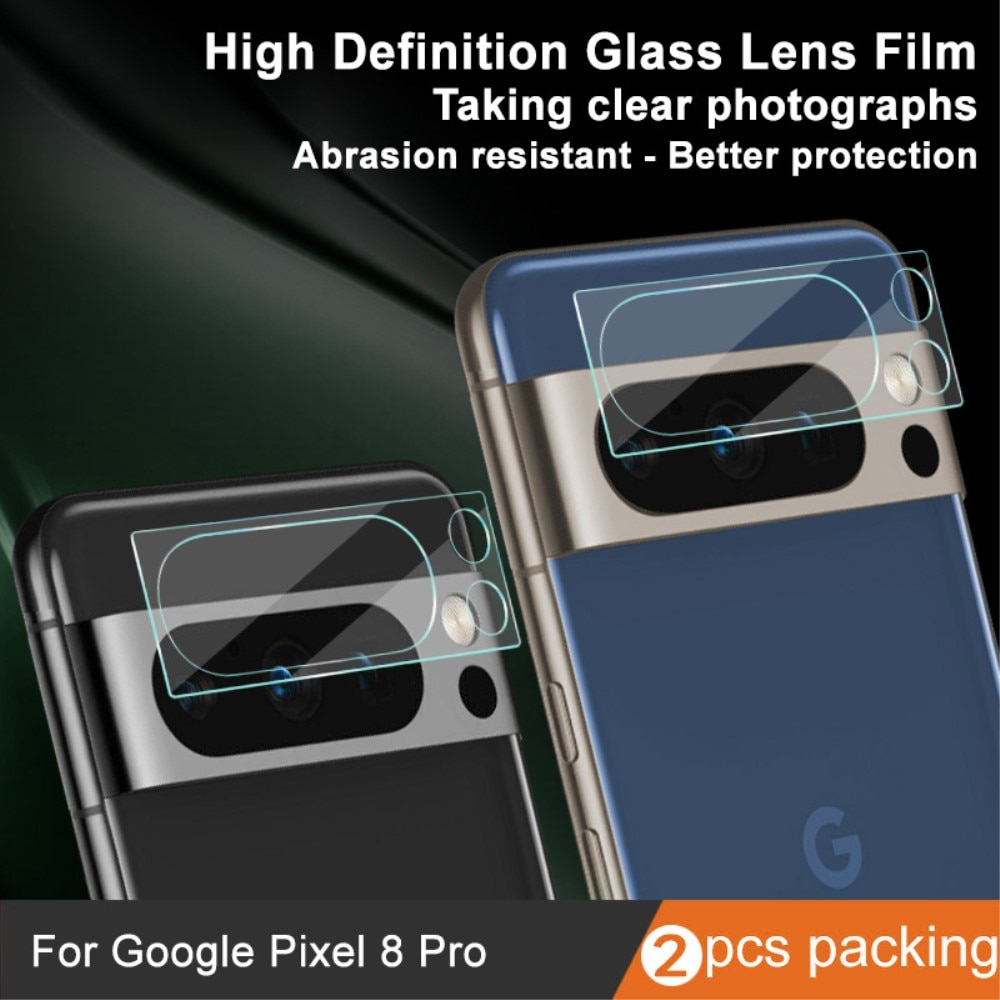 Protezioni per fotocamere vetro temperato da 0,2 mm (2 pezzi) Google Pixel 8 Pro trasparente