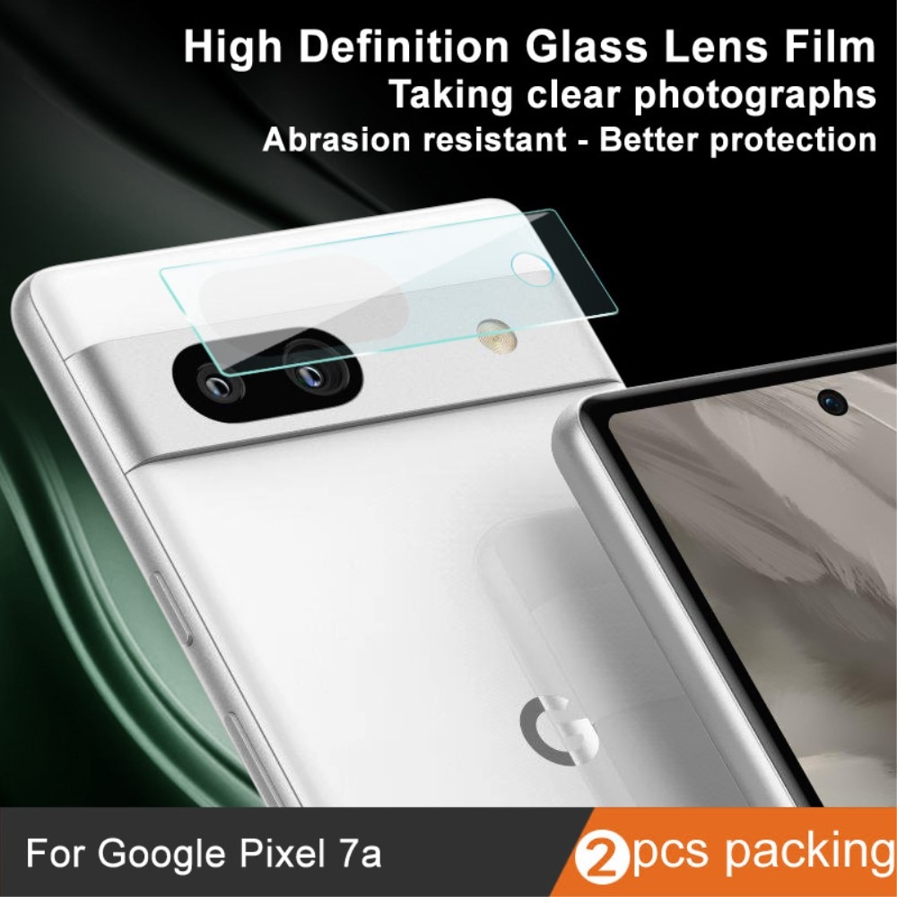 Proteggilente in vetro temperato da 0,2 mm (2 pezzi) Google Pixel 7a trasparente