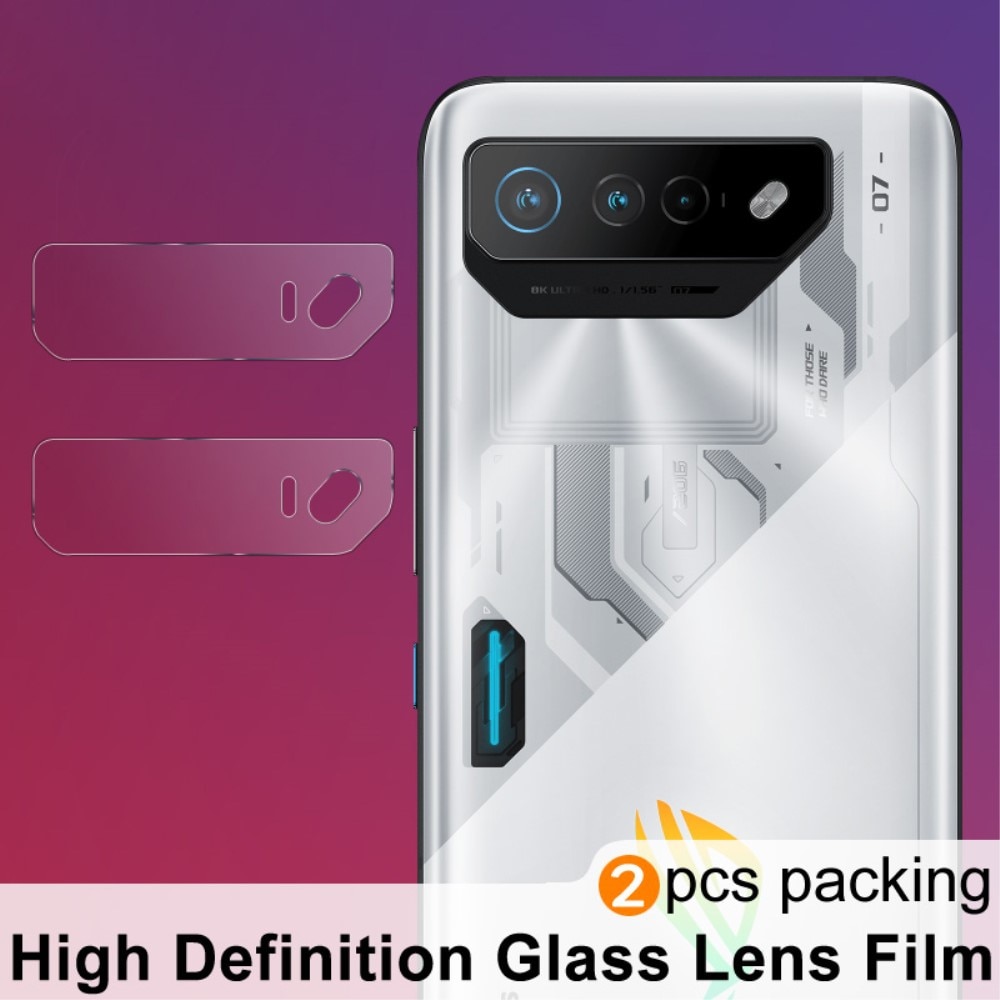 Proteggilente in vetro temperato da 0,2 mm (2 pezzi) Asus ROG Phone 7 Ultimate trasparente