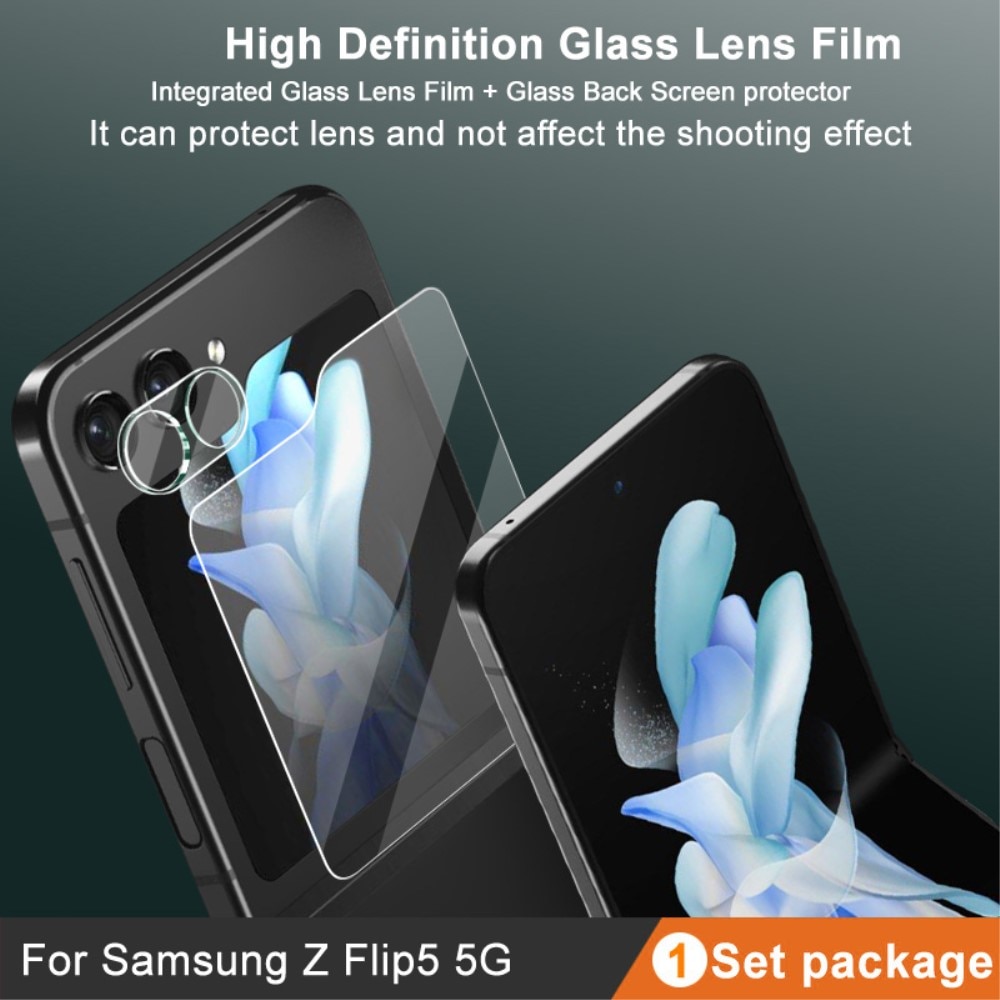 Prottegischermo esterno e Prottegilente Vetro Temperato Samsung Galaxy Z Flip 5