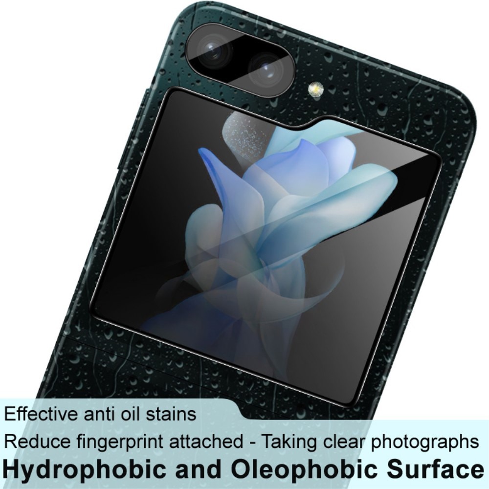 Prottegischermo esterno e Prottegilente Vetro Temperato Samsung Galaxy Z Flip 5 nero