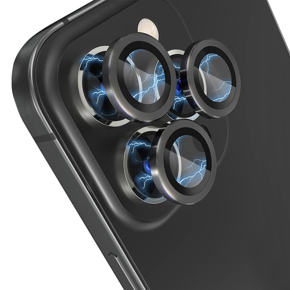 Proteggilente in vetro temperato alluminio iPhone 11 Pro Max Nero
