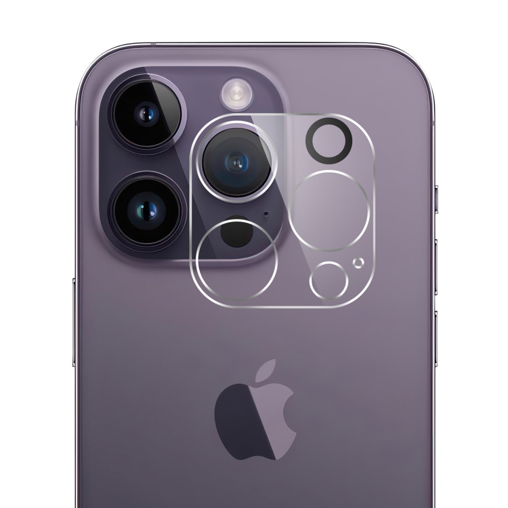 Proteggi-camera e proteggi-schermo in vetro temperato per iPhone 15 Pro