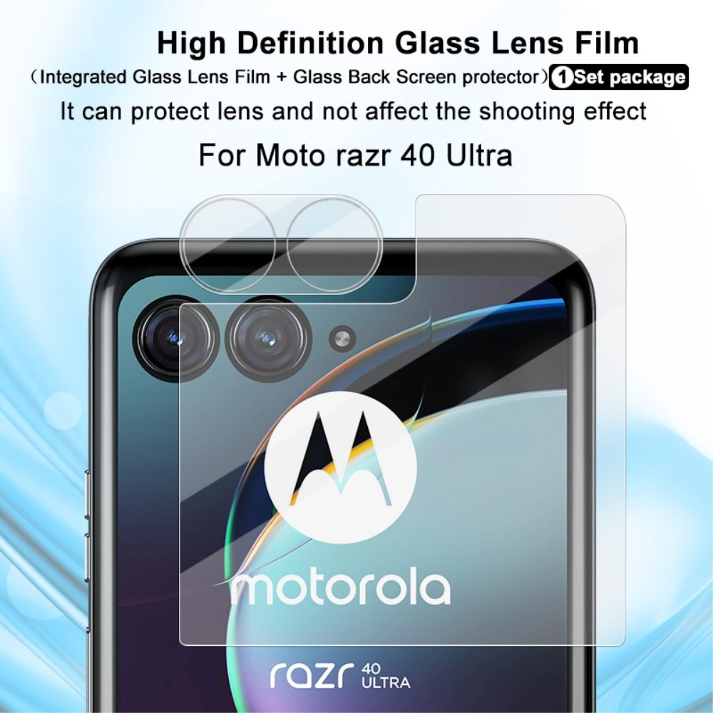 Prottegischermo esterno e Prottegilente Vetro Temperato Motorola Razr 40 Ultra