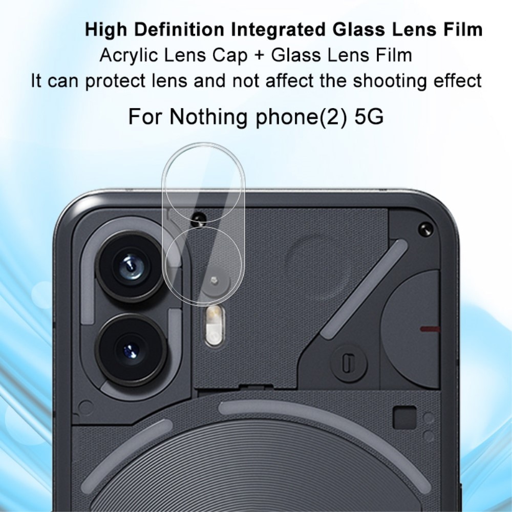 Proteggilente in vetro temperato da 0,2 mm Nothing Phone 2 trasparente