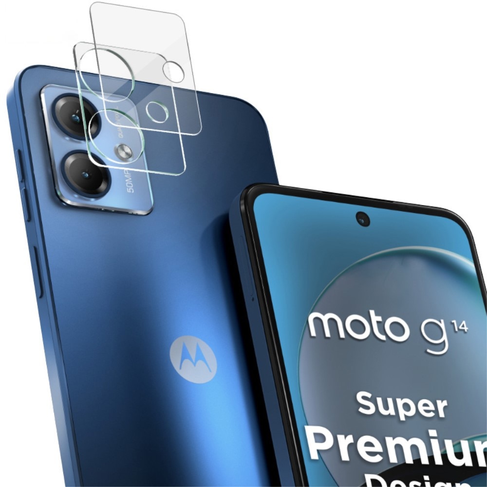Proteggilente in vetro temperato da 0,2 mm Motorola Moto G14 trasparente