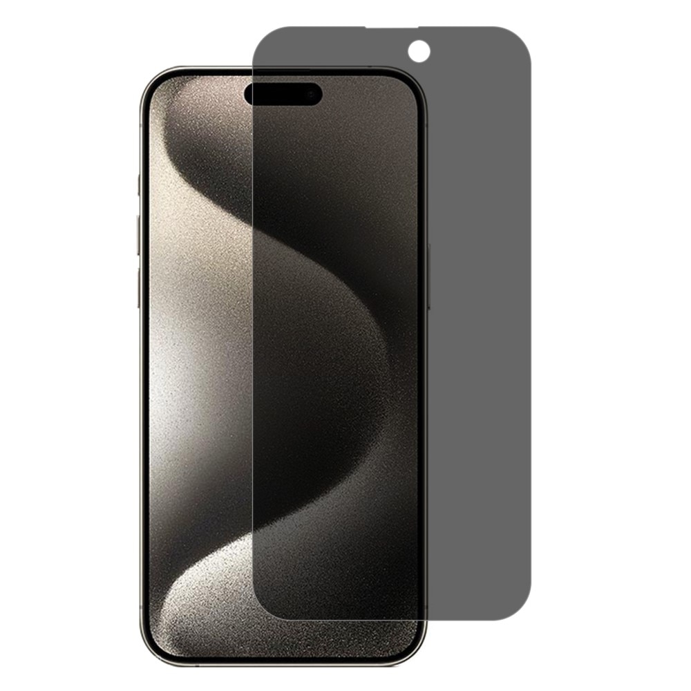 Proteggischermo effetto privacy vetro temperato iPhone 15 Pro Max nero