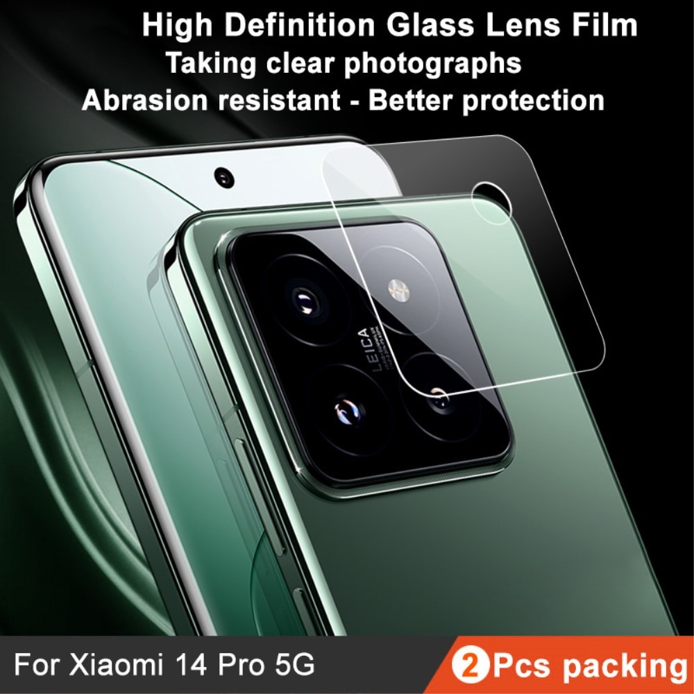 Proteggilente in vetro temperato da 0,2 mm (2 pezzi) Xiaomi 14 Pro trasparente