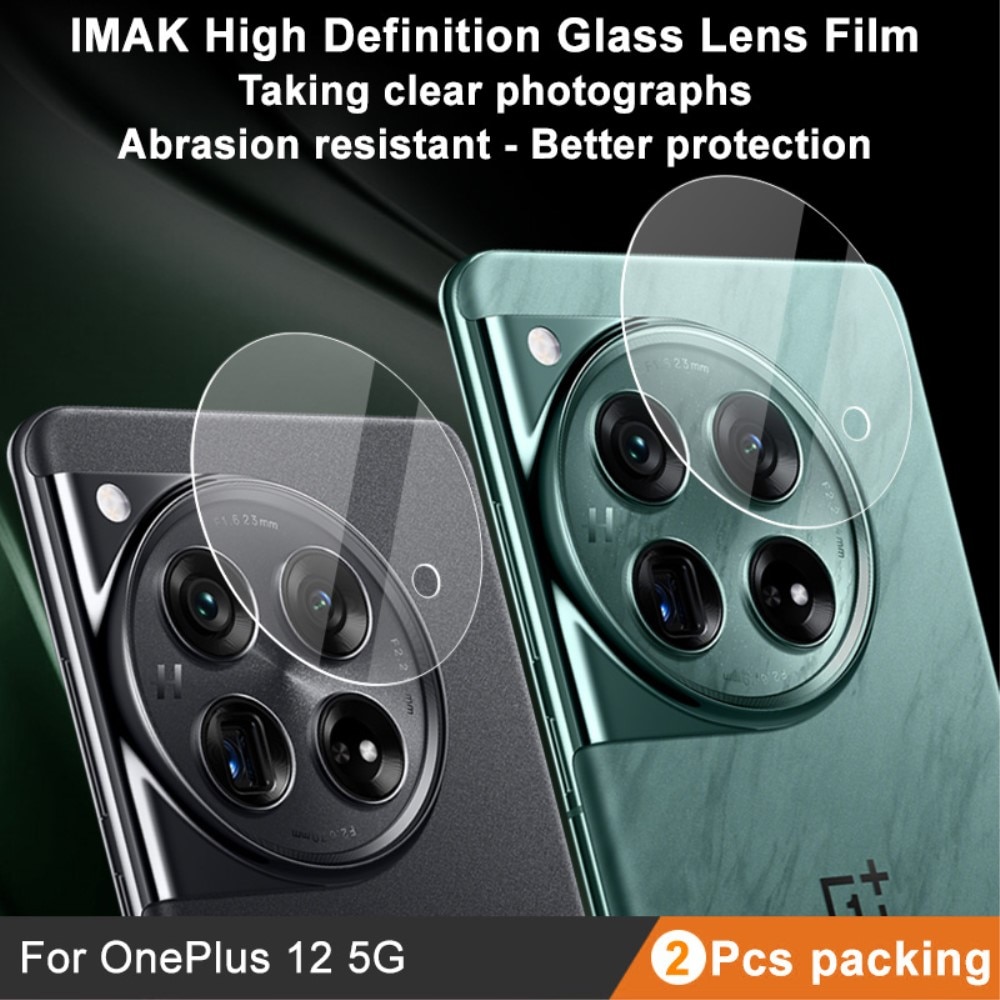 Proteggilente in vetro temperato da 0,2 mm (2 pezzi) OnePlus 12 trasparente