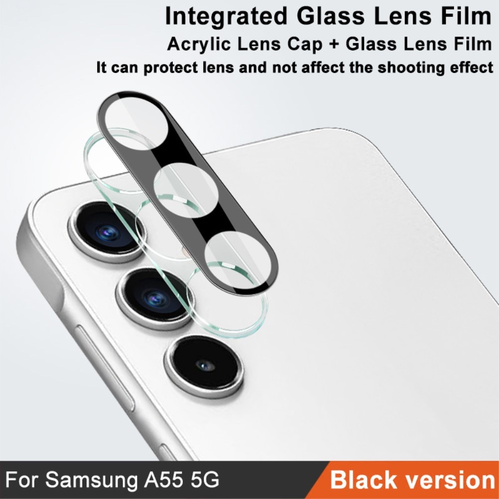 Proteggilente in vetro temperato da 0,2 mm Samsung Galaxy A55 nero