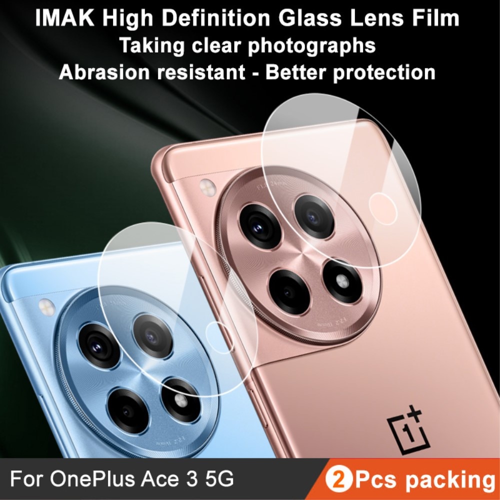 Proteggilente in vetro temperato da 0,2 mm (2 pezzi) OnePlus 12R trasparente
