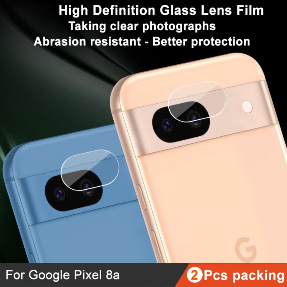 Proteggilente in vetro temperato da 0,2 mm (2 pezzi) Google Pixel 8a trasparente