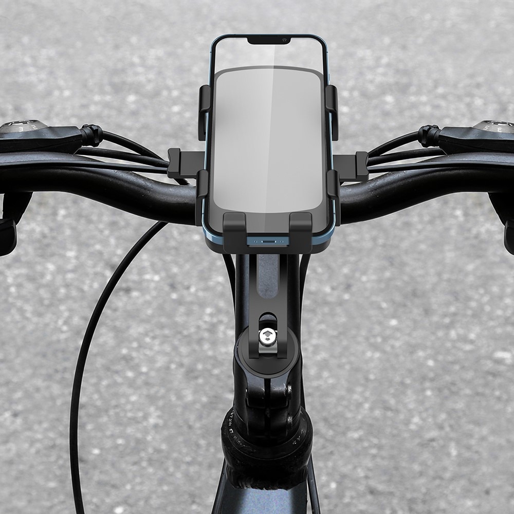 Supporto mobile per manubrio bicicletta, nero