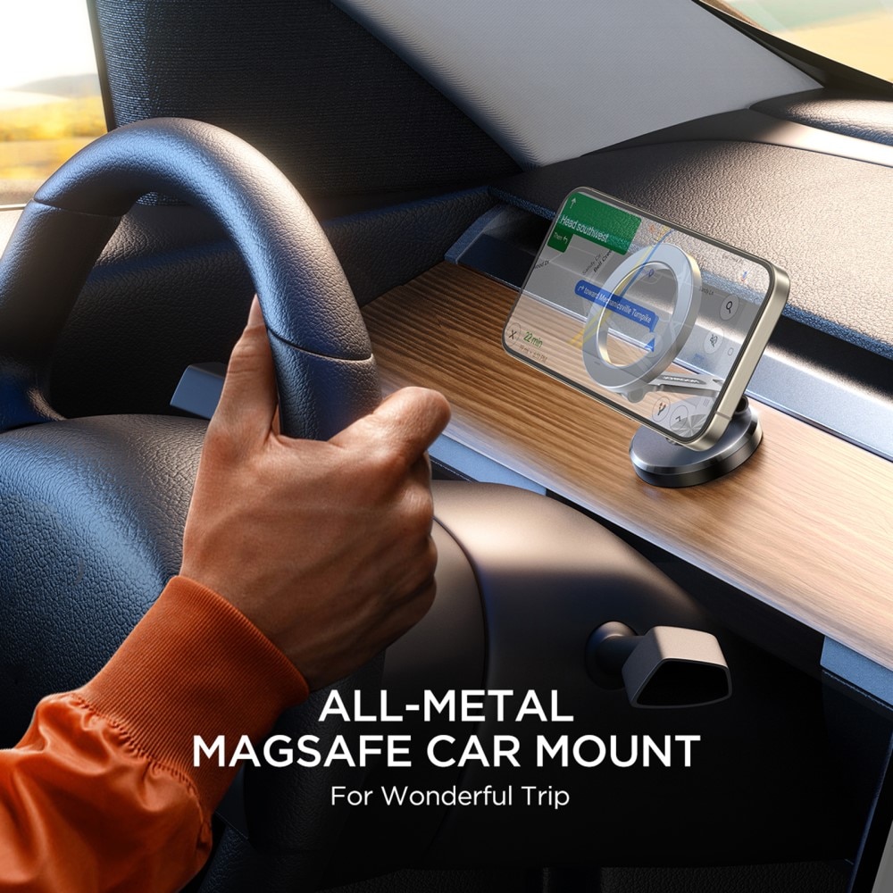 JR-ZS403 Magnetic MagSafe Foldable Car Mount Holder nero
