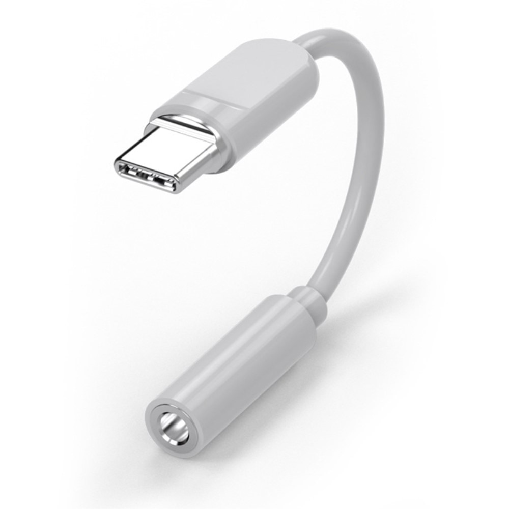 Adattatore cuffie USB-C a 3,5mm DAC bianco