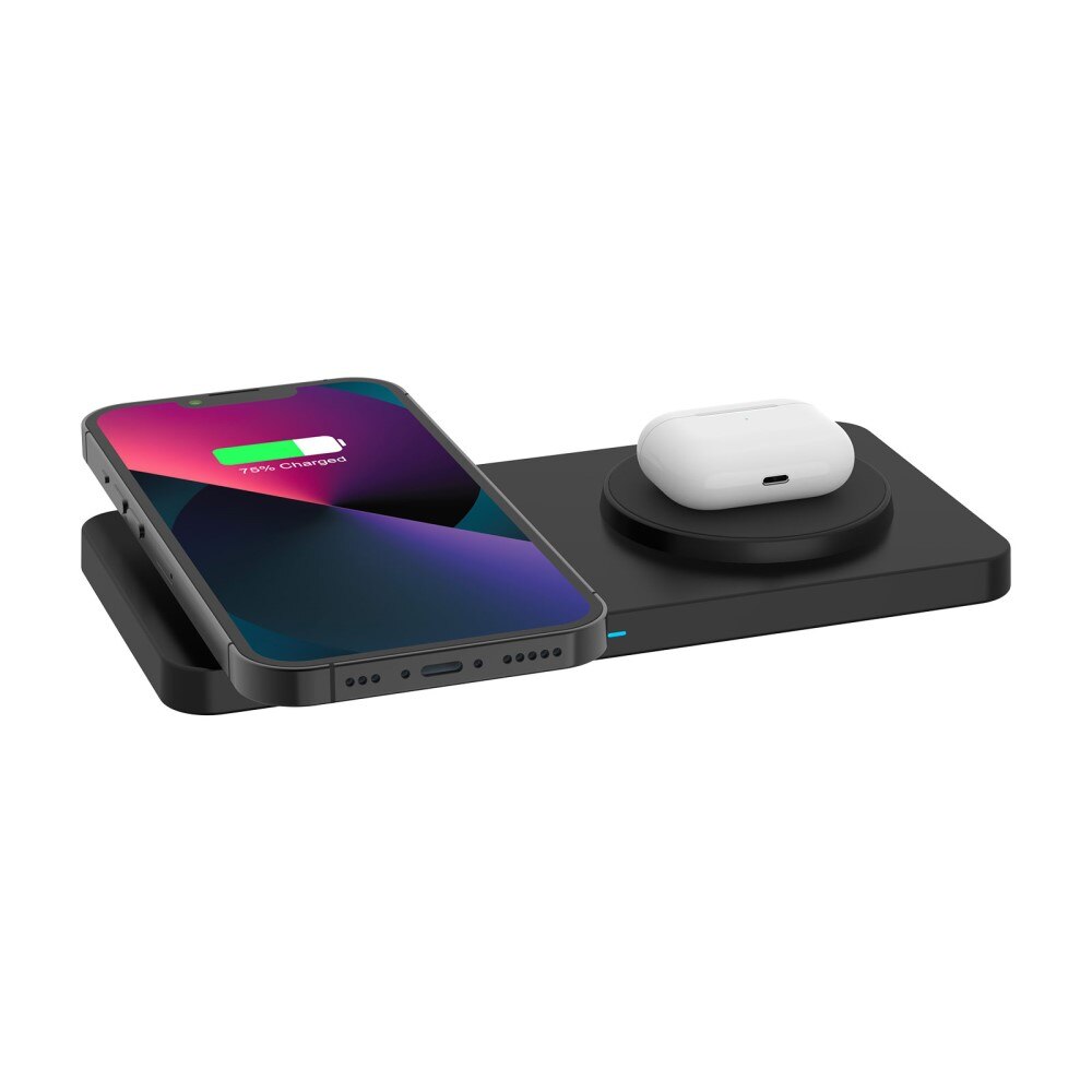 Base di Ricarica Wireless Magnetica 2-in-1 da 30W nero