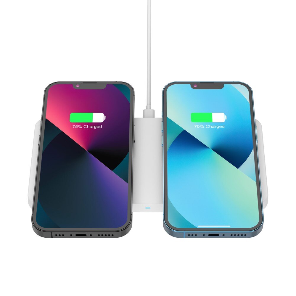 Base di Ricarica Wireless Magnetica 2-in-1 da 30W Bianco