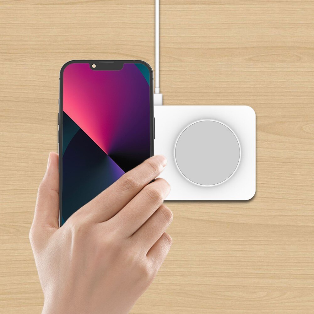 Base di Ricarica Wireless Magnetica 2-in-1 da 30W Bianco