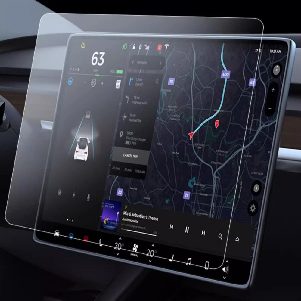 Proteggischermo Vetro Temperato Opaco Tesla Model Y/3