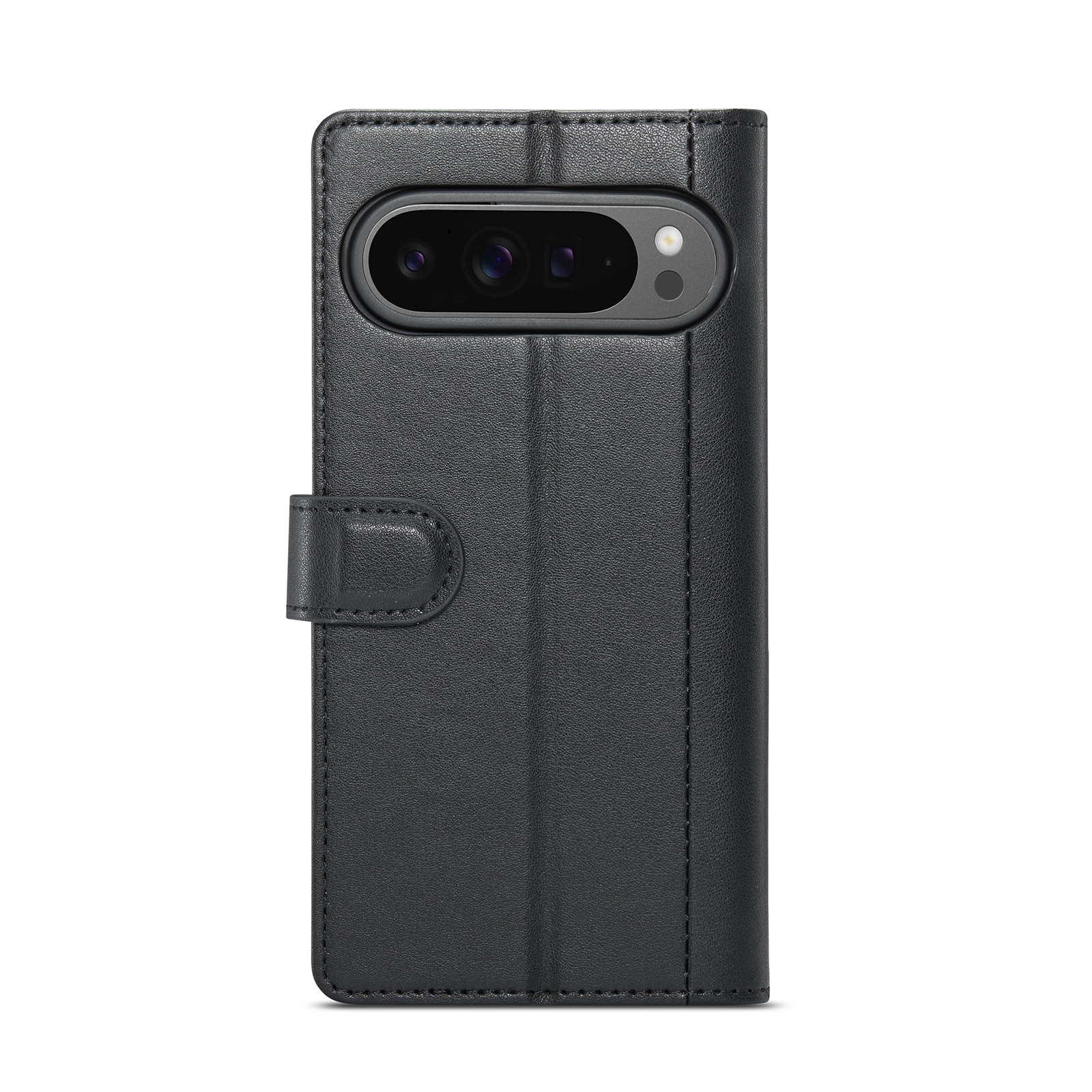 Custodia a portafoglio in vera pelle Google Pixel 10 Pro XL, Nero