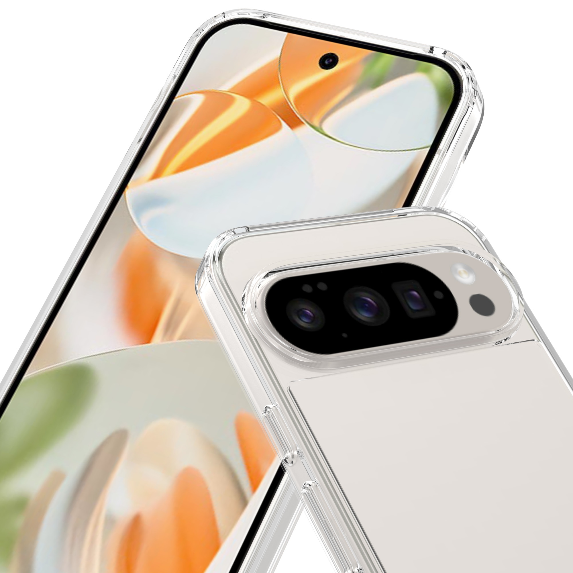 Cover ibride per Google Pixel 10 Pro XL Trasparente