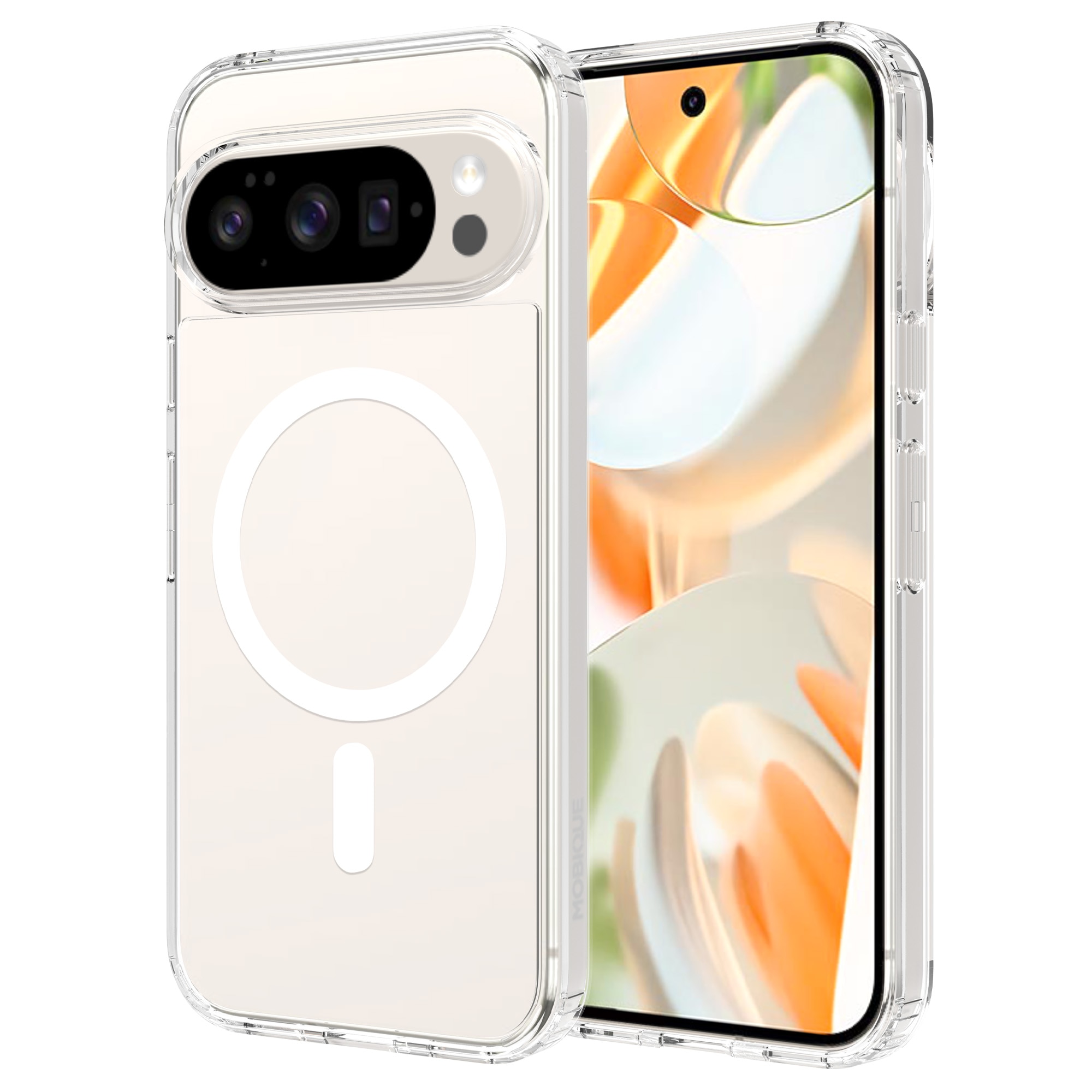 Cover ibride con MagSafe Google Pixel 10 Pro Trasparente