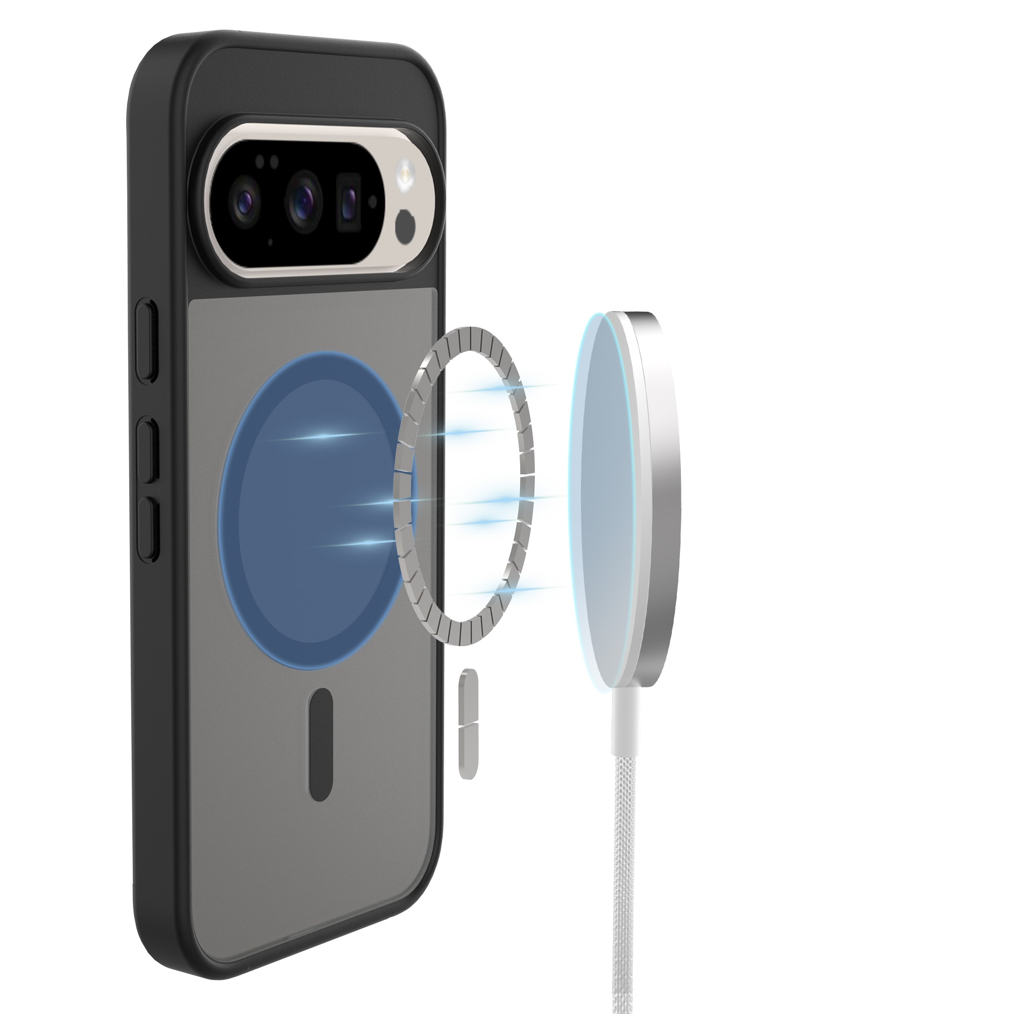 Cover Magnetic Hybrid Google Pixel 10 Frosted Black
