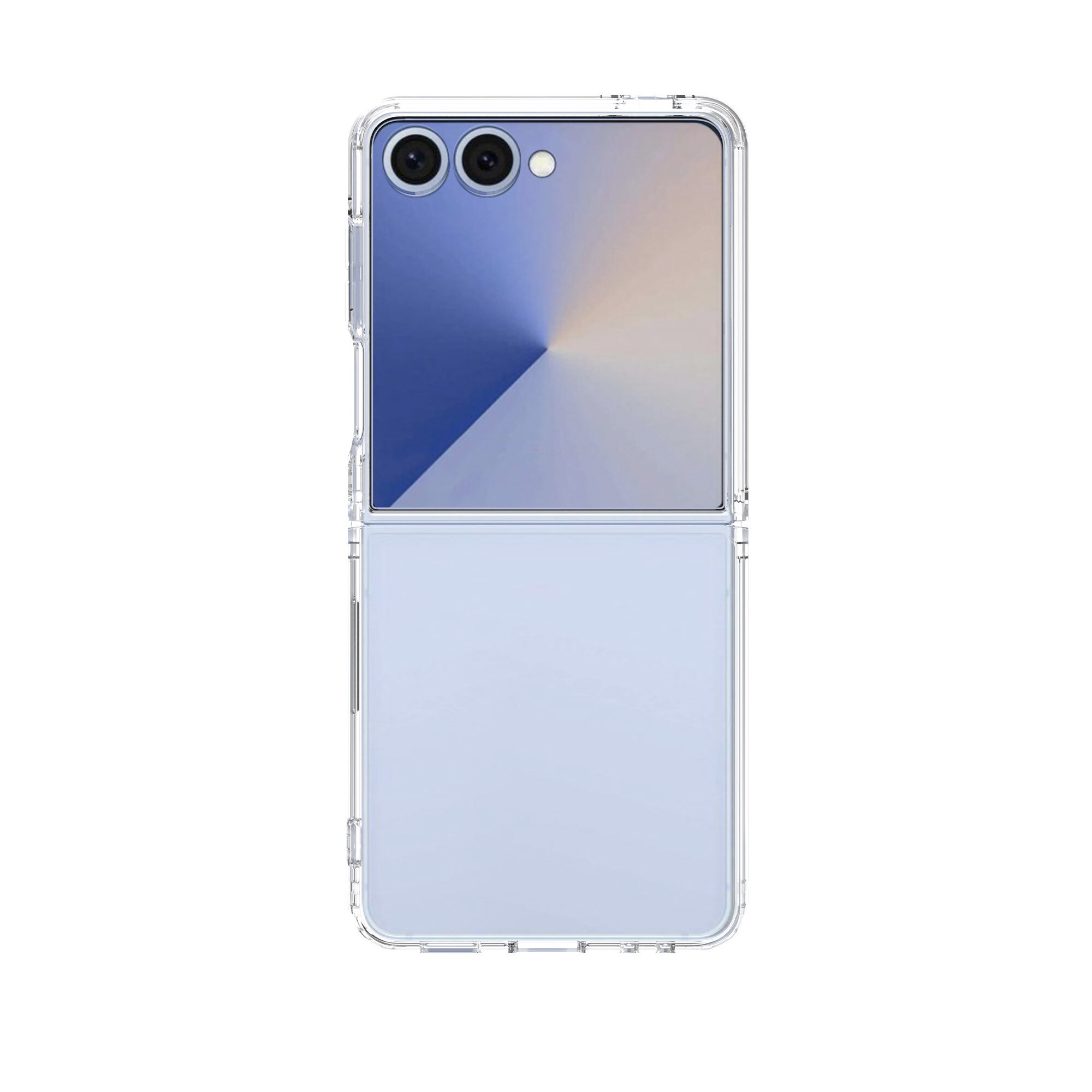 Cover ibride per Samsung Galaxy Z Flip 7, trasparente