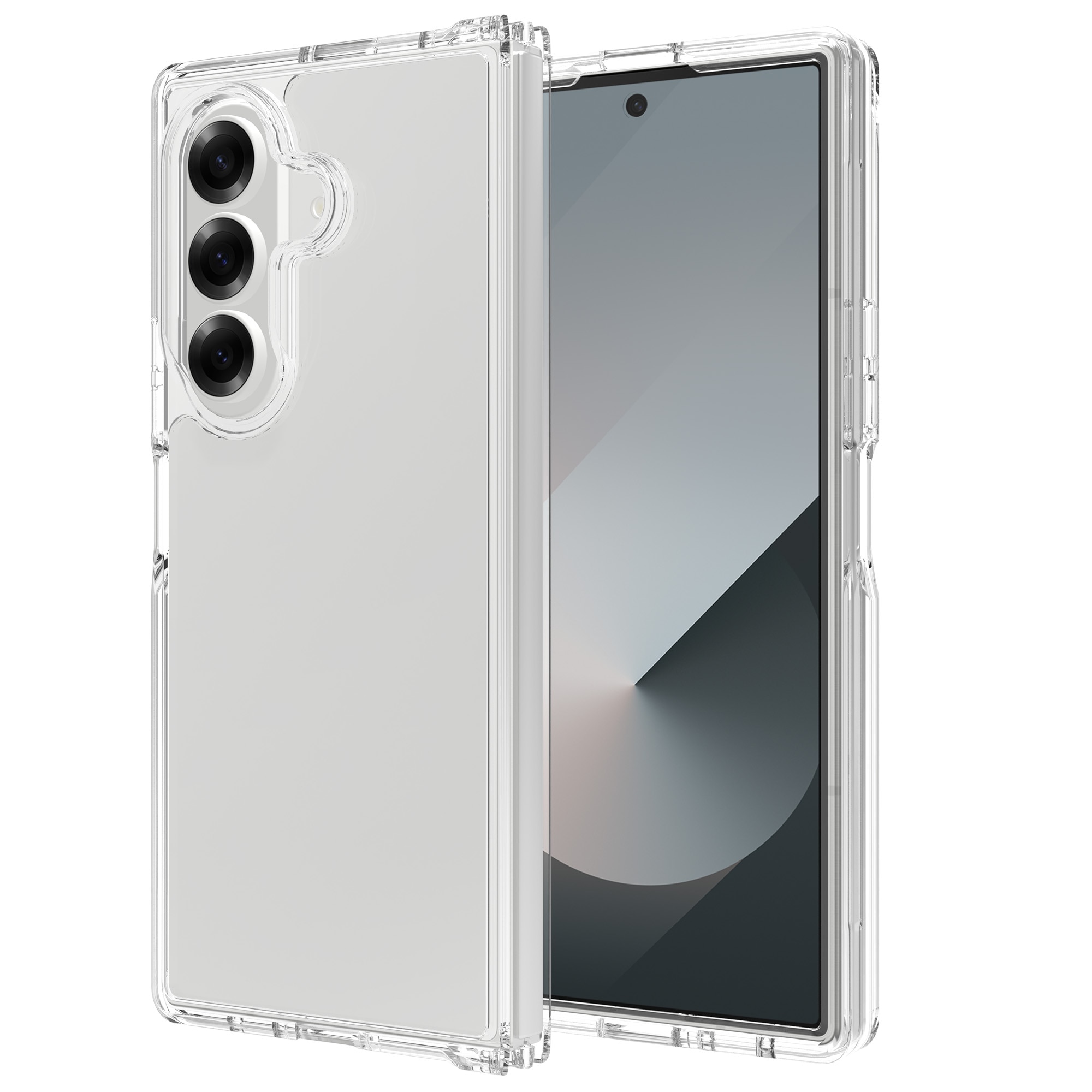 Cover ibride per Samsung Galaxy Z Fold 7, trasparente