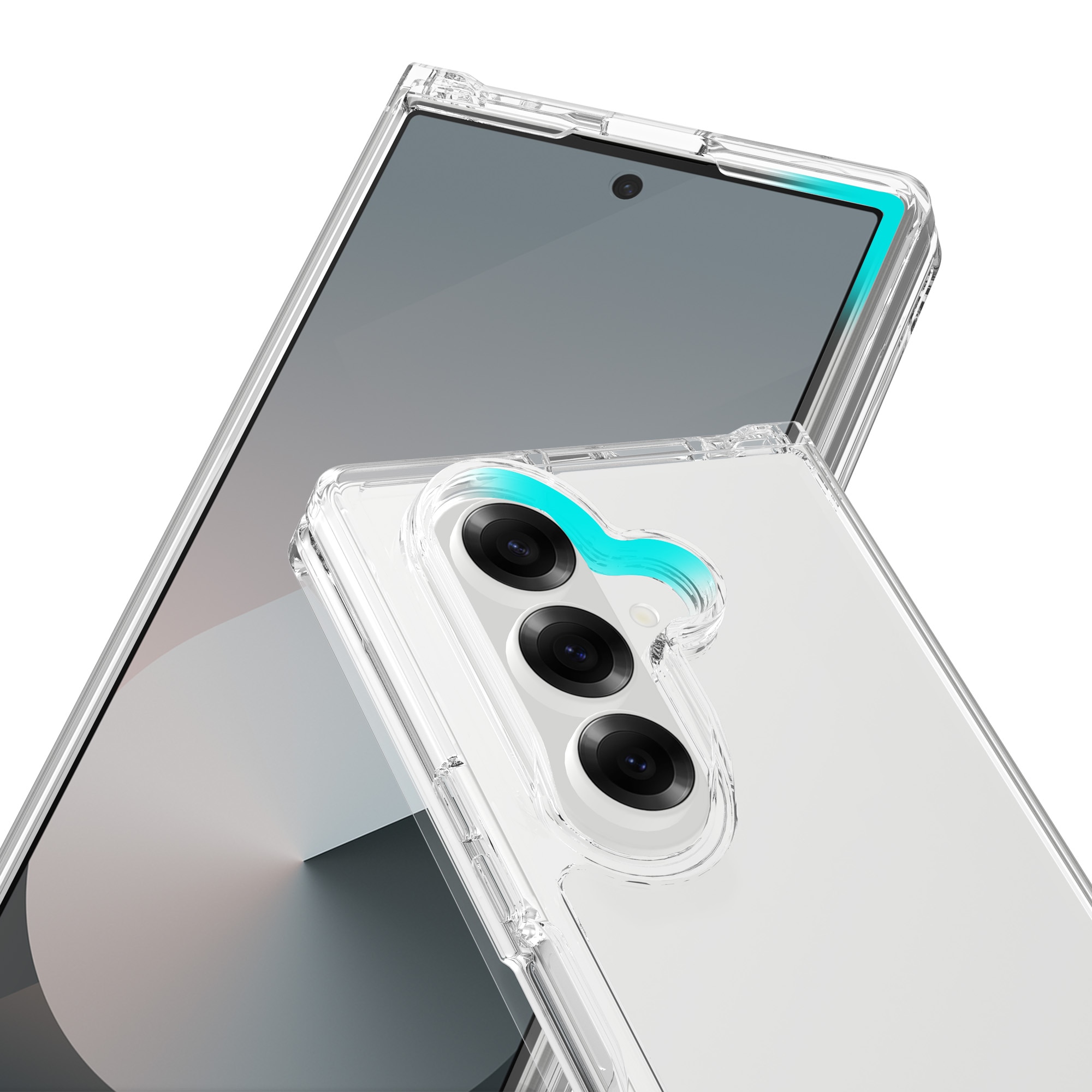 Cover ibride per Samsung Galaxy Z Fold 7, trasparente