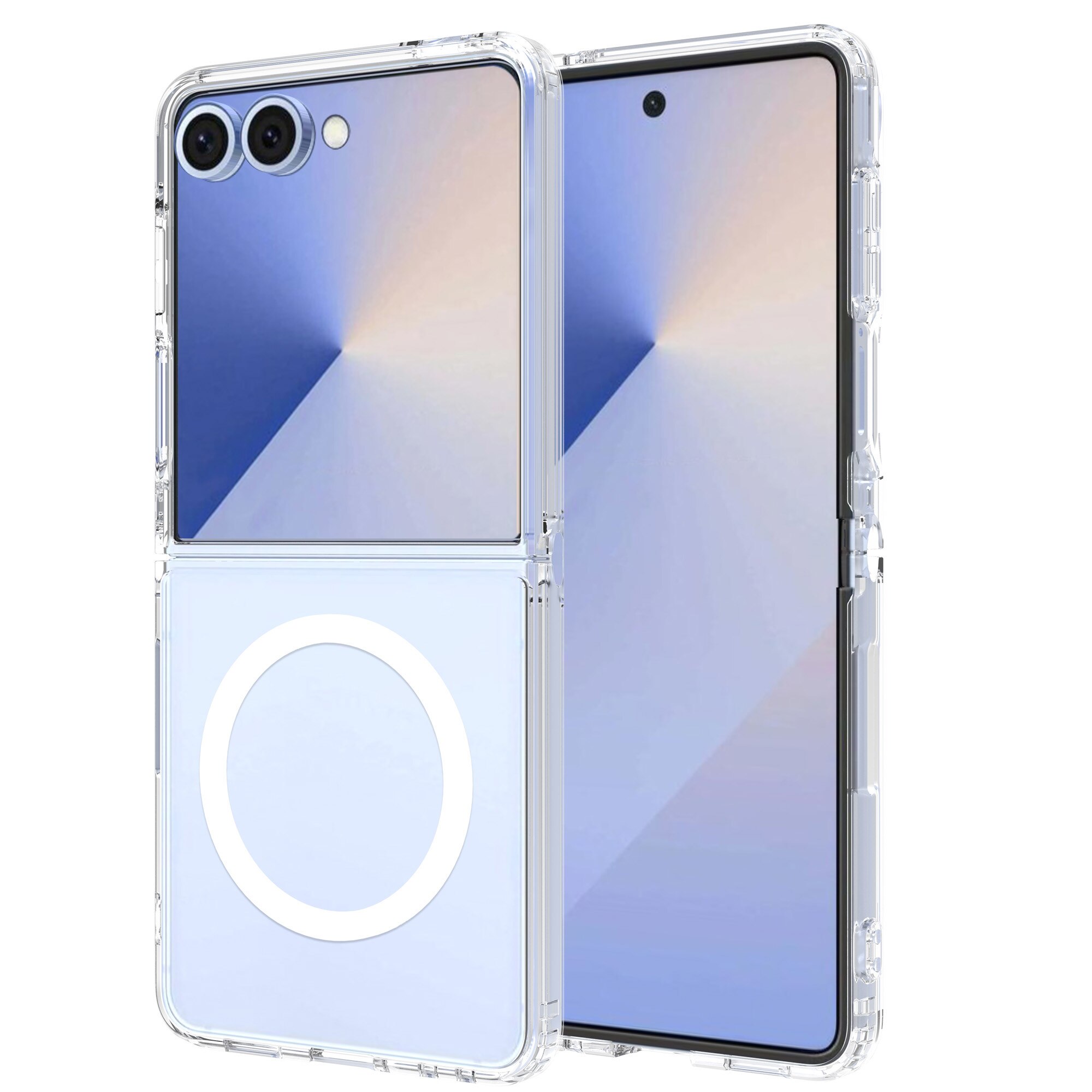 Cover ibride con MagSafe Samsung Galaxy Z Flip 7 Trasparente