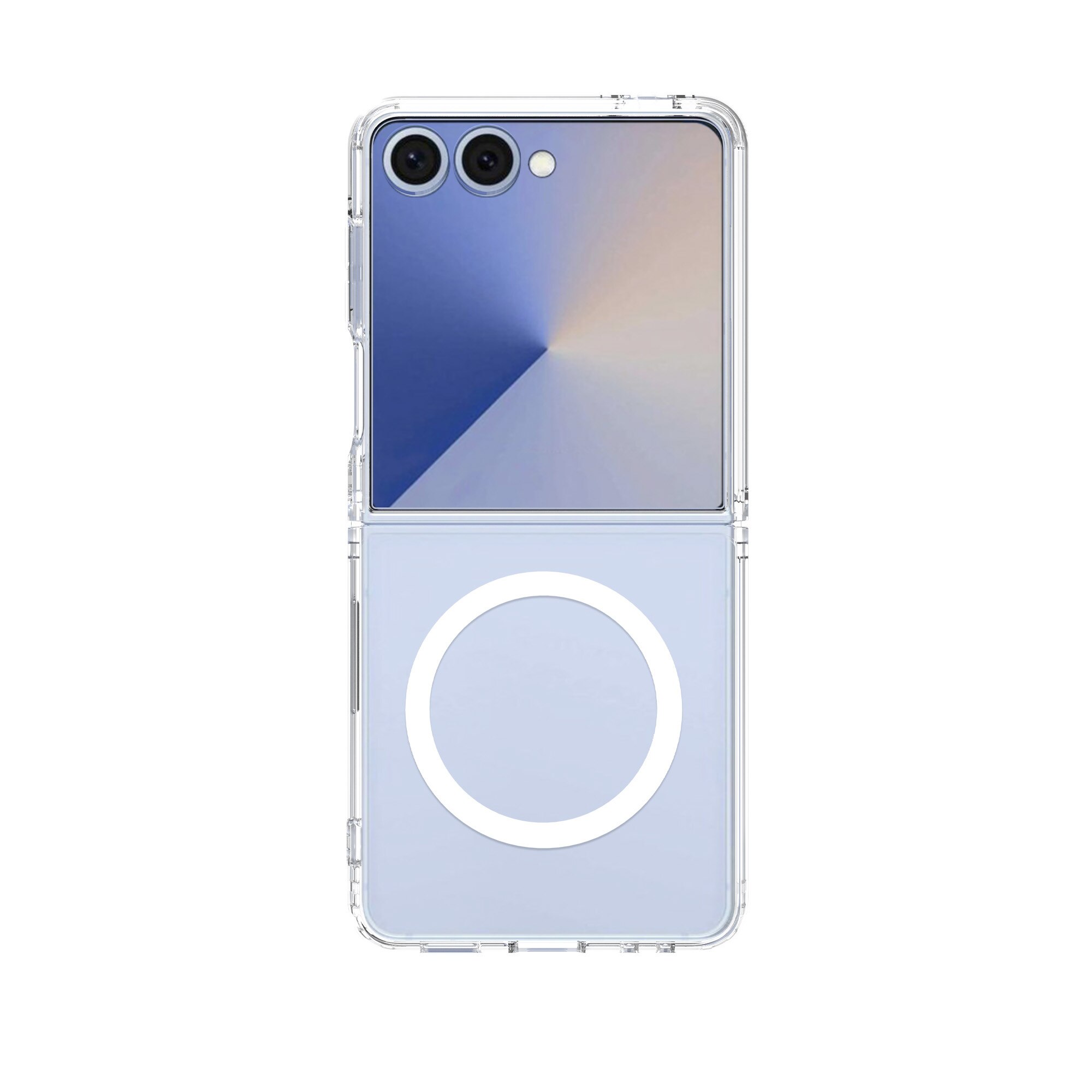 Cover ibride con MagSafe Samsung Galaxy Z Flip 7 Trasparente