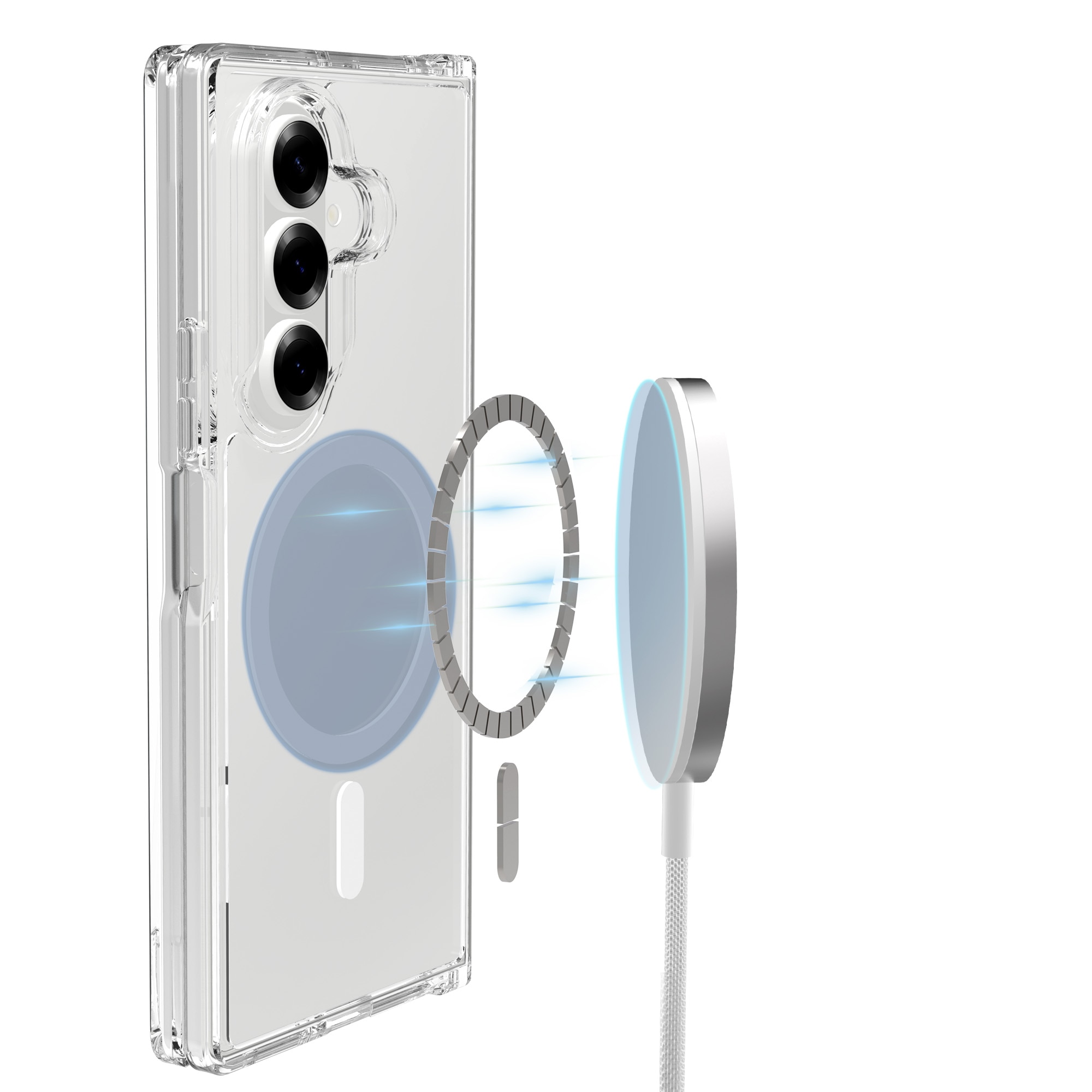 Cover ibride con MagSafe Samsung Galaxy Z Fold 7 Trasparente