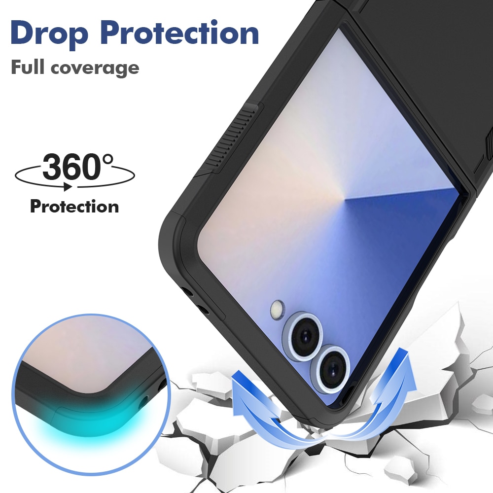 Cover ibride Off-road Samsung Galaxy Z Flip 7, Nero