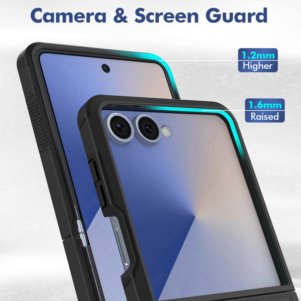 Cover ibride Off-road Samsung Galaxy Z Flip 7, Nero