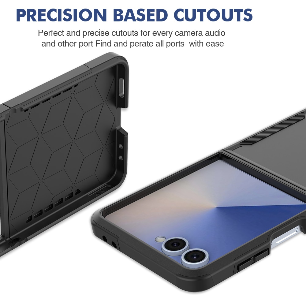 Cover ibride Off-road Samsung Galaxy Z Flip 7, Nero