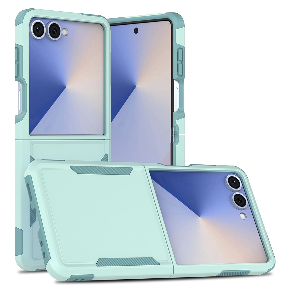 Cover ibride Off-road Samsung Galaxy Z Flip 7, Verde menta
