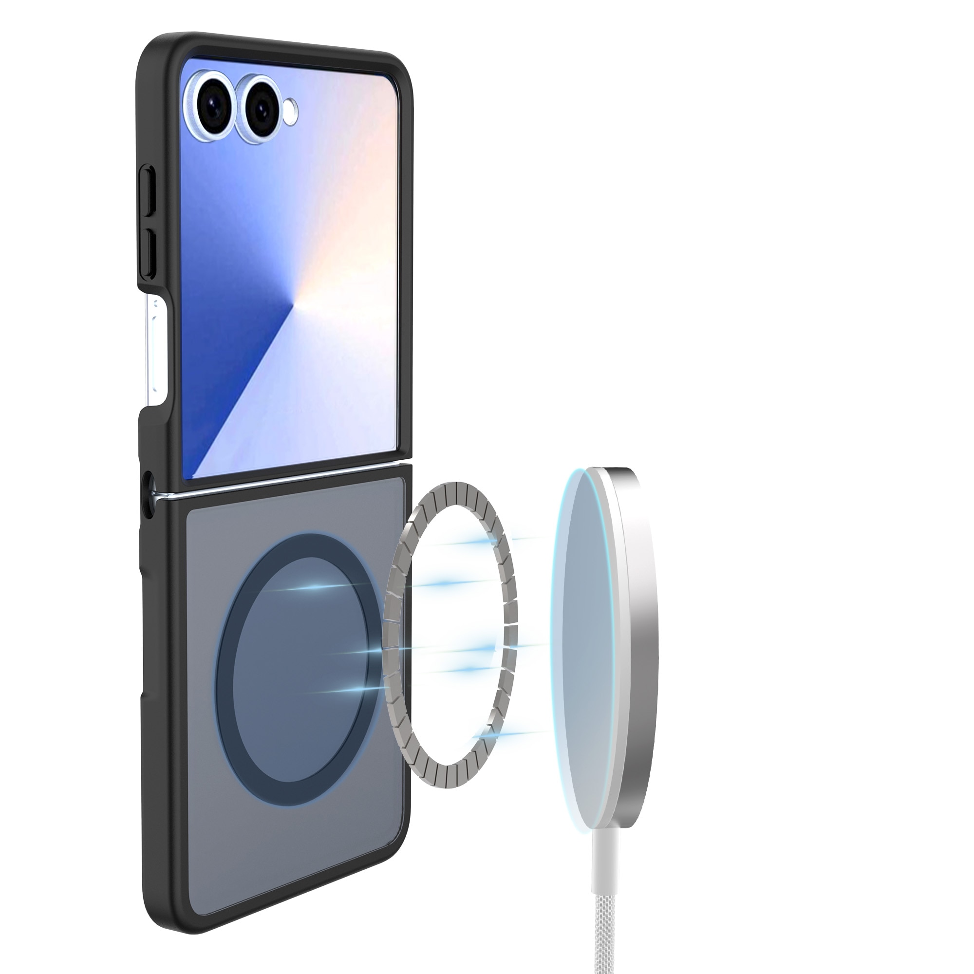 Cover Magnetic Hybrid Samsung Galaxy Z Flip 7 Frosted Black