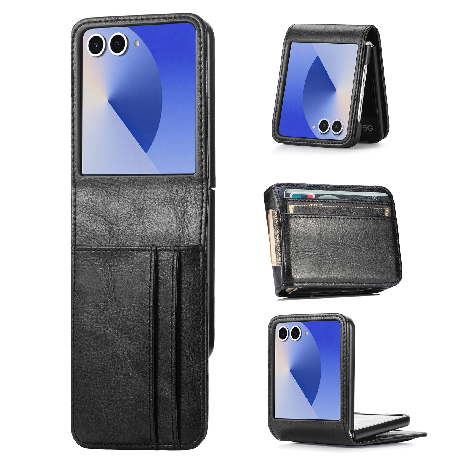 Cover portafoglio Samsung Galaxy Z Flip 7 nero