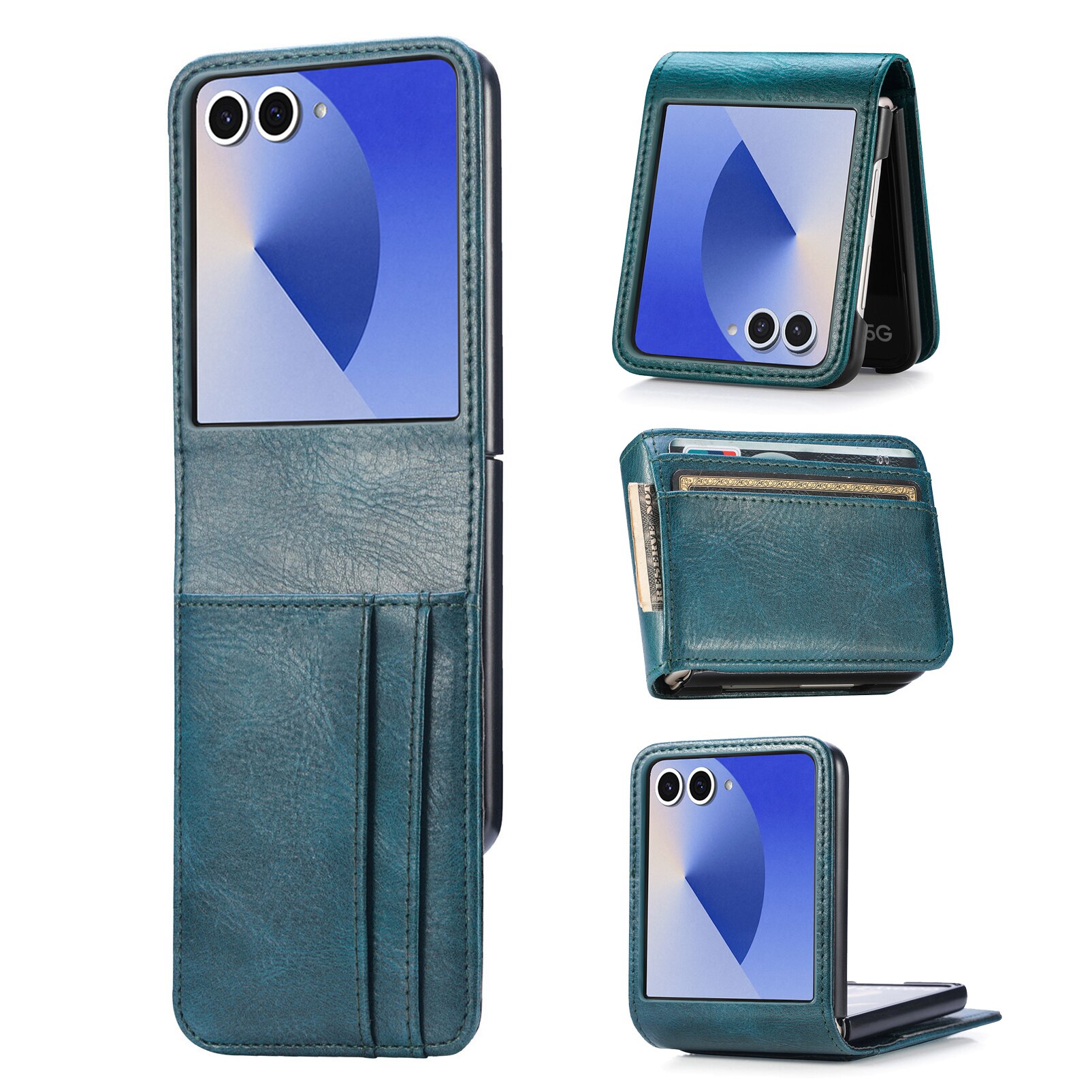 Cover portafoglio Samsung Galaxy Z Flip 7 Verde