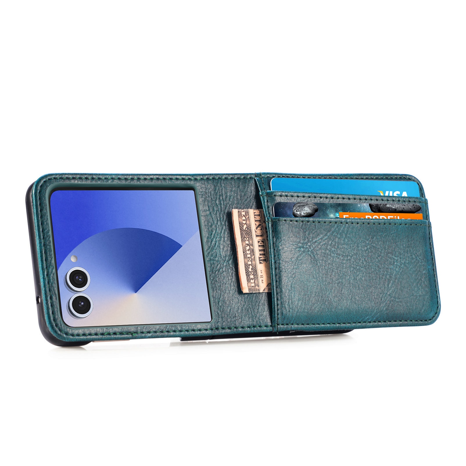 Cover portafoglio Samsung Galaxy Z Flip 7 Verde