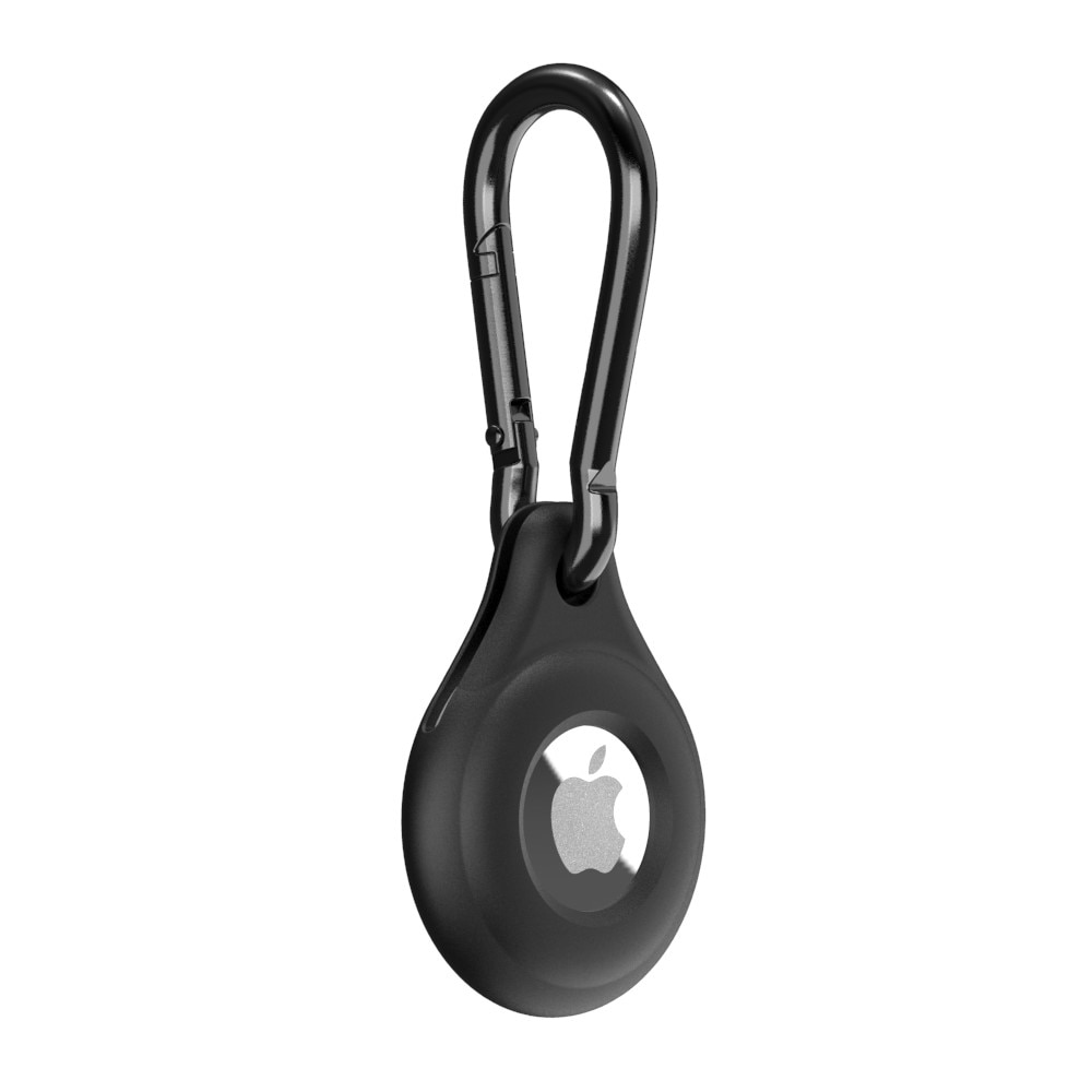 Cover Silicone Keychain AirTag Black