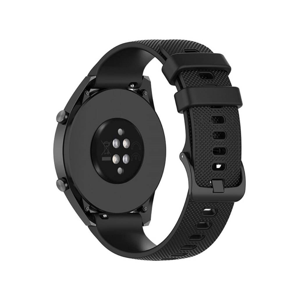 Cinturino in silicone per Huawei Watch GT 2/3 42mm, nero