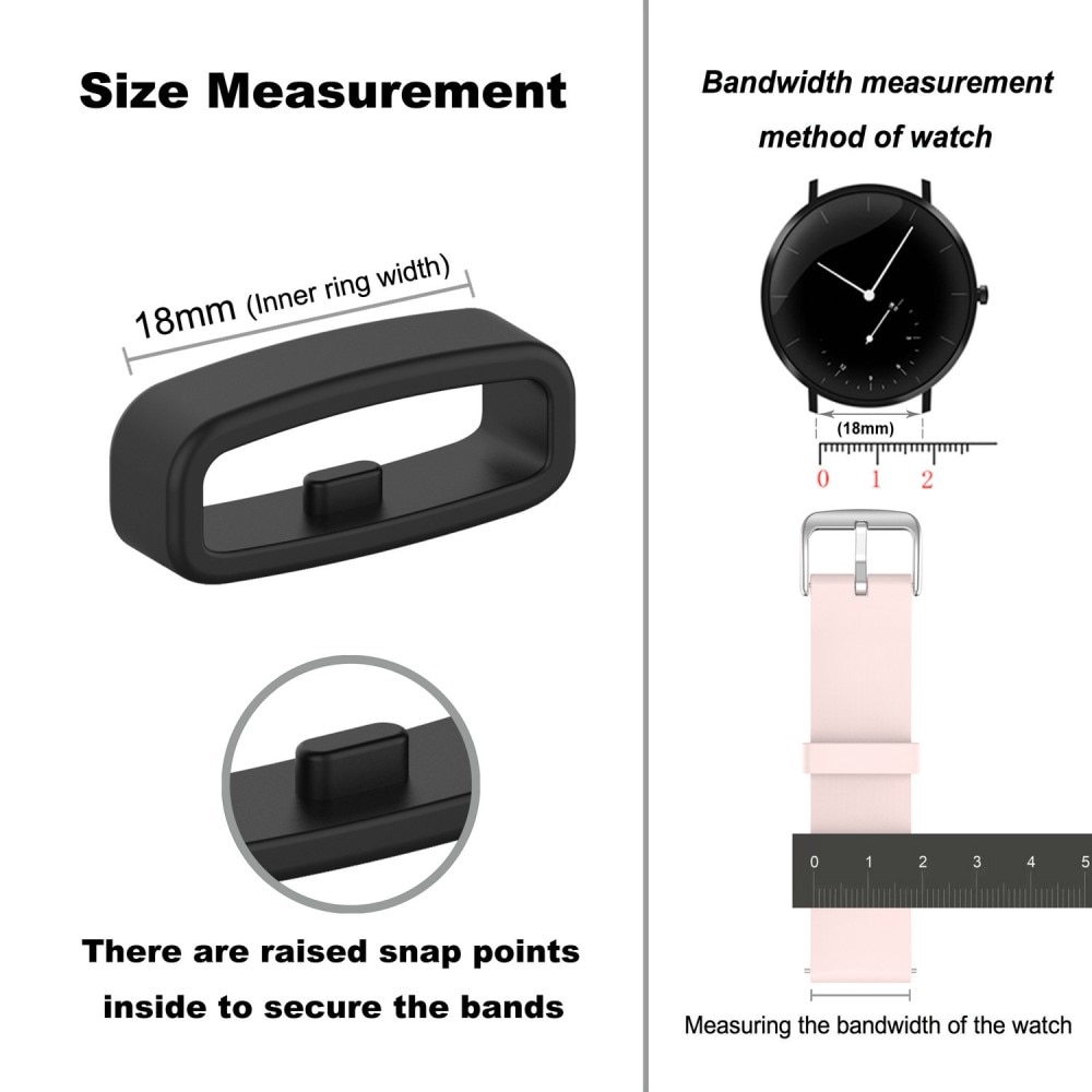 Cinturino in silicone per  , Nero