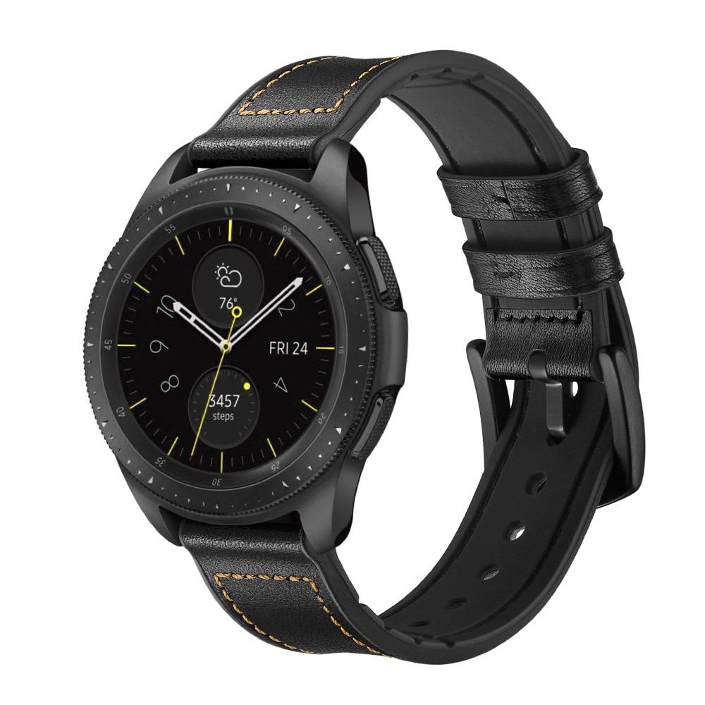 Cinturino in pelle premium Samsung Galaxy Watch 5 Pro 45mm Nero