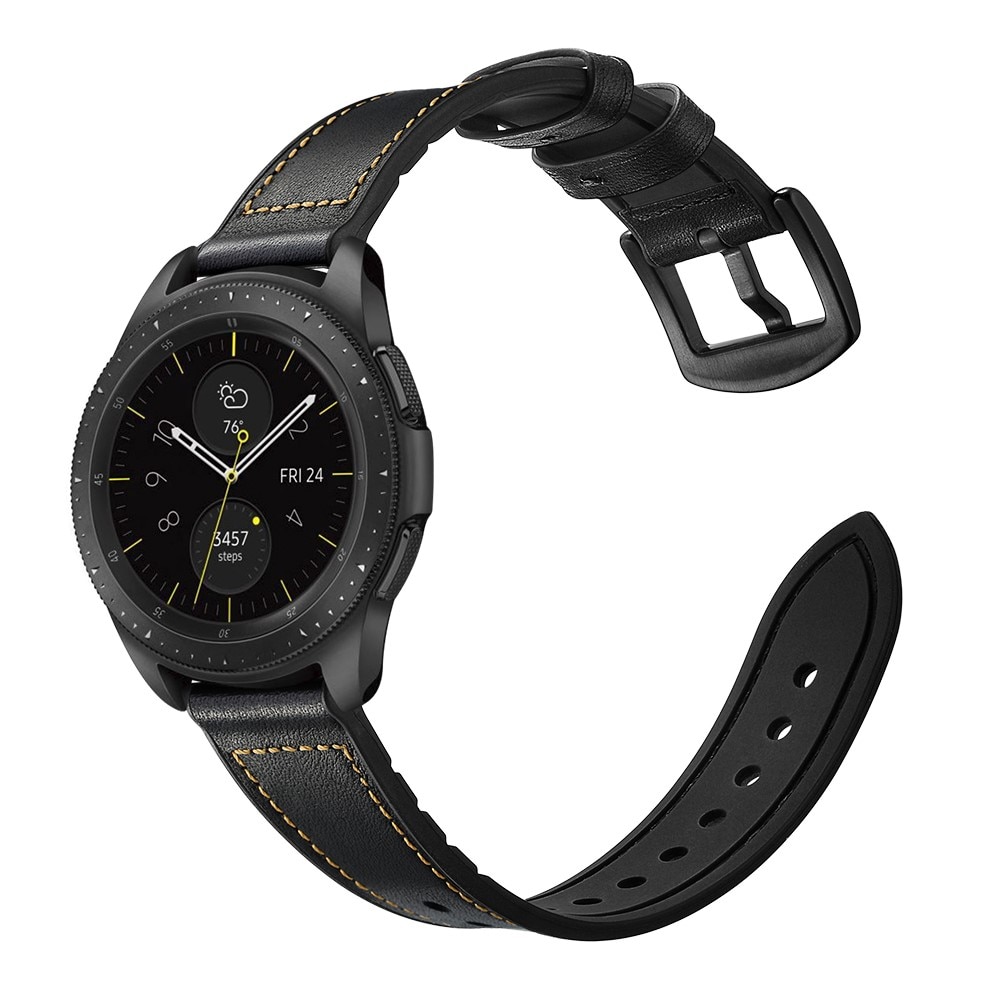 Cinturino in pelle premium Samsung Galaxy Watch 4 Classic 42mm Nero