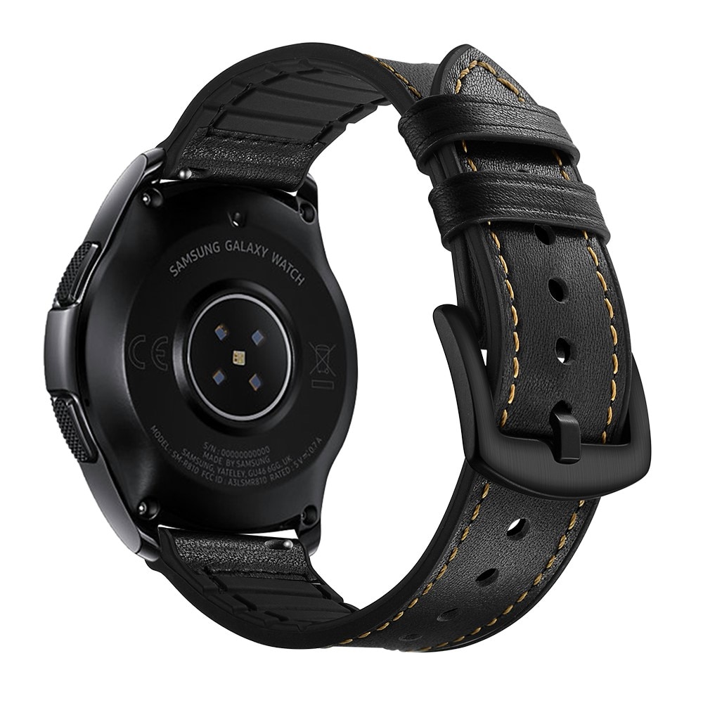 Cinturino in pelle premium Samsung Galaxy Watch 4 Classic 42mm Nero