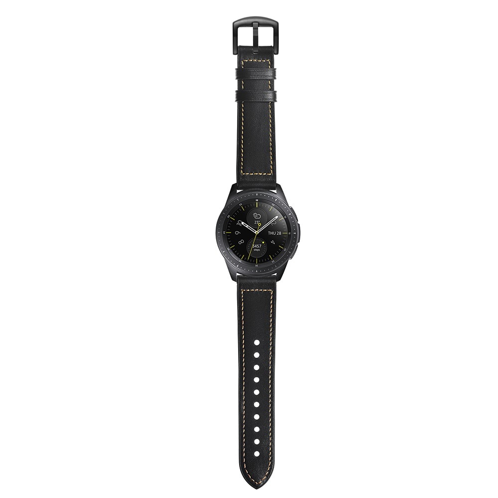 Cinturino in pelle premium Samsung Galaxy Watch 4 Classic 42mm Nero
