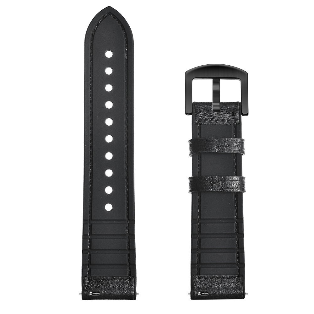 Cinturino in pelle premium Garmin Vivoactive 5 nero