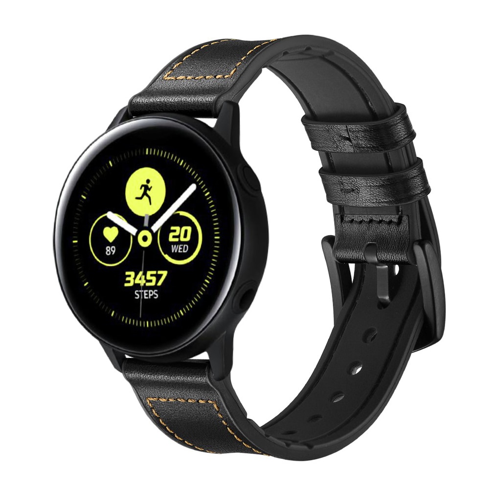 Cinturino in pelle premium Samsung Galaxy Watch 4 44mm Nero